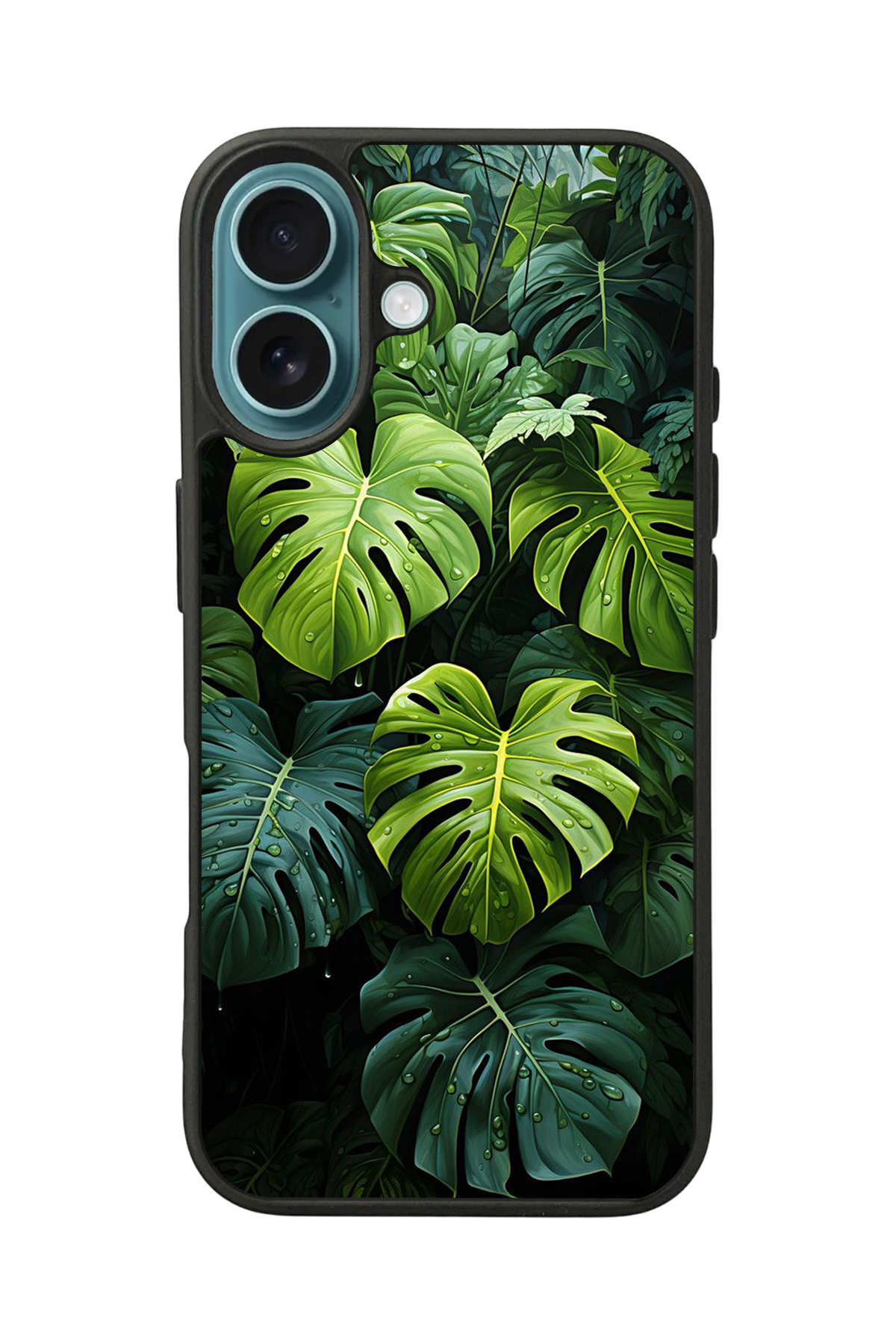 iPhone 16 Uyumlu Botanik Tasarımlı Glossy Premium Kılıf