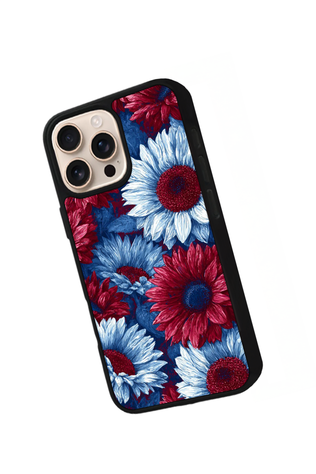 iPhone 14 Pro Max Uyumlu Cicek Tasarımlı Glossy Premium Kılıf