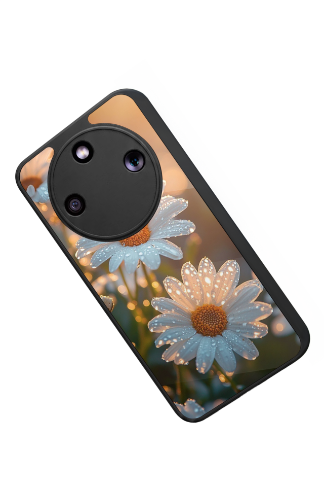 Honor Magic 8 Lite Uyumlu Cicek Tasarımlı Glossy Premium Kılıf