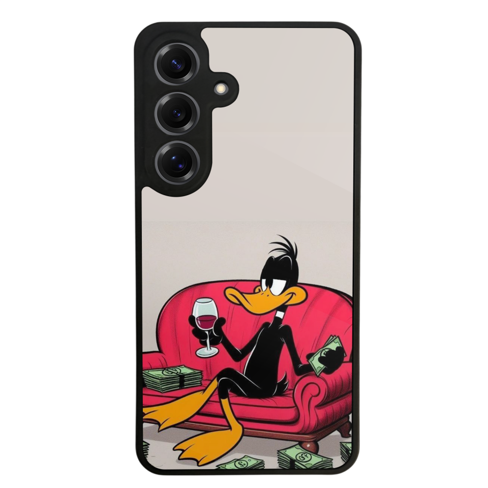 Samsung Galaxy S25 Uyumlu Daffy duck Tasarımlı Glossy Premium Kılıf