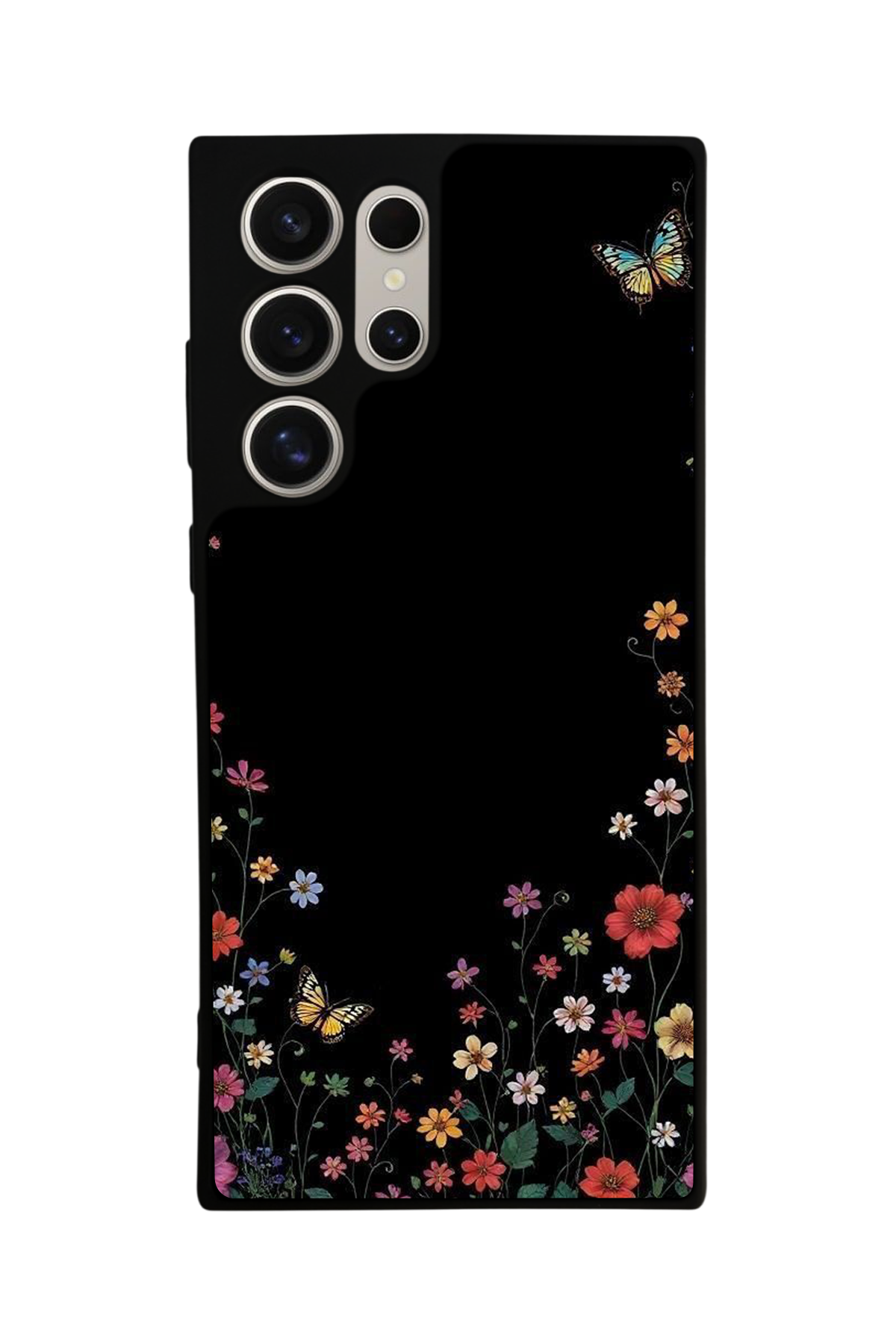 Samsung Galaxy S22 Ultra Uyumlu Floral Tasarımlı Glossy Premium Kılıf