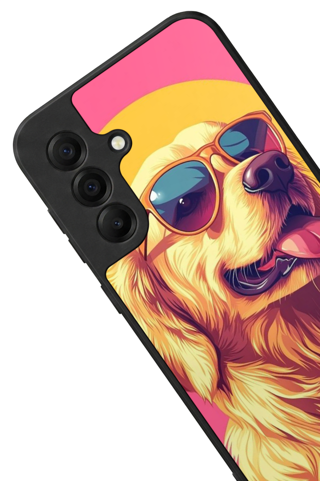 Samsung Galaxy A17 Uyumlu Golden Kopek Tasarımlı Glossy Premium Kılıf