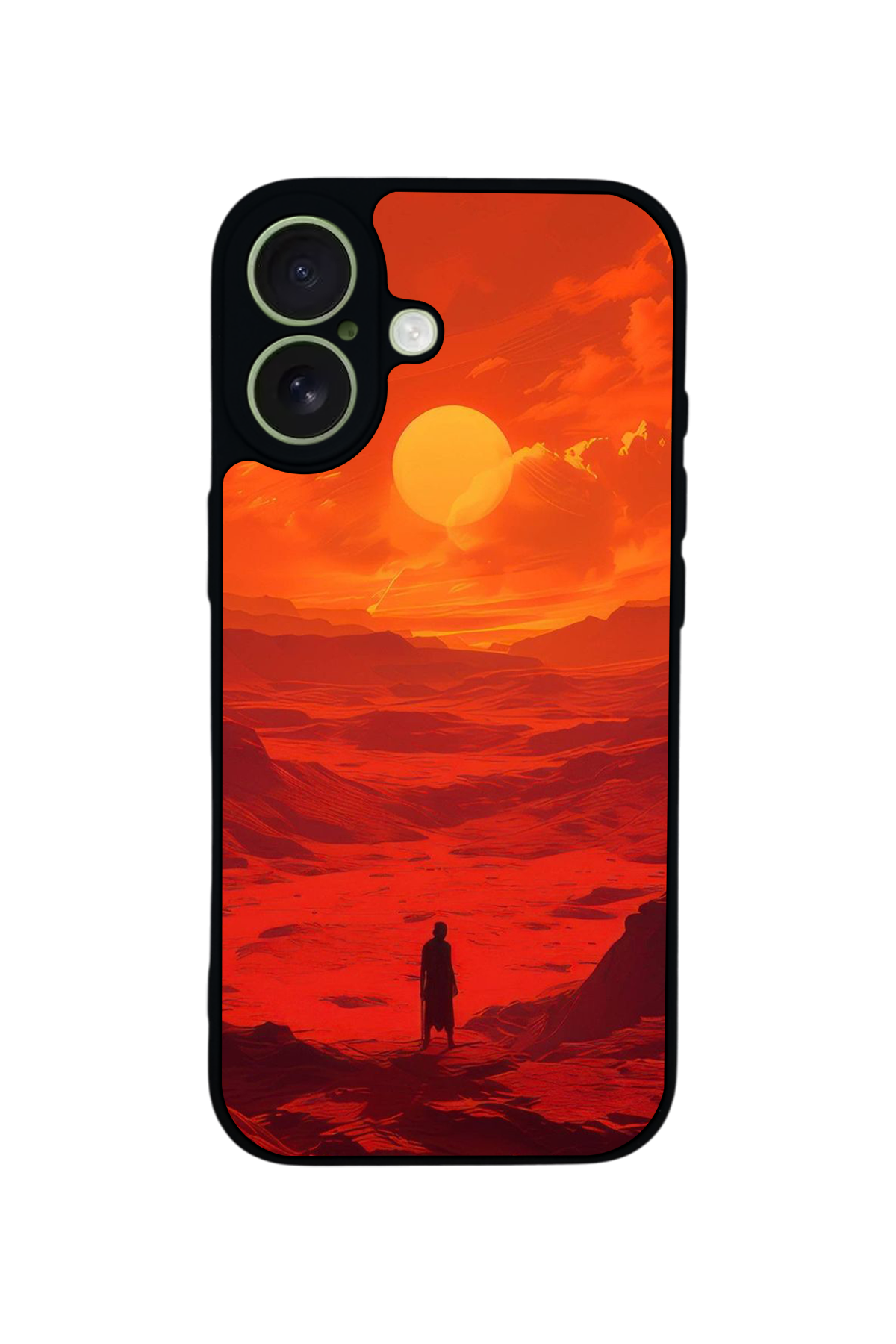 iPhone 17 Uyumlu Güneş Tasarımlı Glossy Premium Kılıf