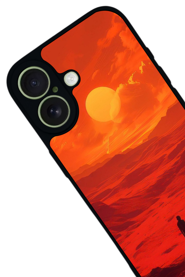 iPhone 17 Uyumlu Güneş Tasarımlı Glossy Premium Kılıf