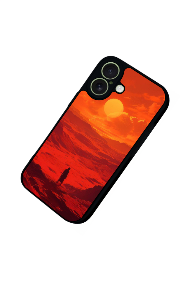 iPhone 17 Uyumlu Güneş Tasarımlı Glossy Premium Kılıf