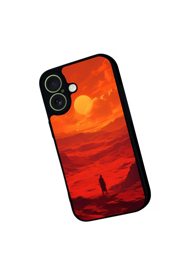 iPhone 17 Uyumlu Güneş Tasarımlı Glossy Premium Kılıf