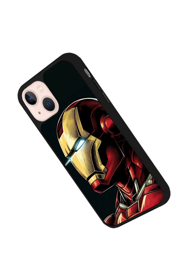 iPhone 15 Uyumlu  Iron Man ( Demir Adam ) Tasarımlı Glossy Premium Kılıf
