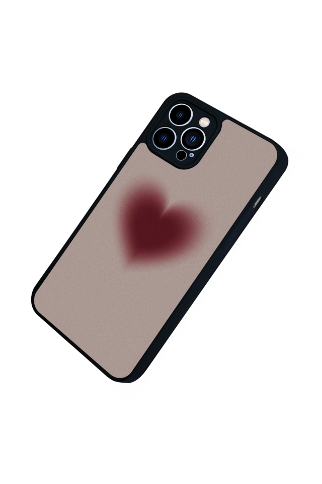 iPhone 12 Pro Max Uyumlu Kalp Love Tasarımlı Glossy Premium Kılıf