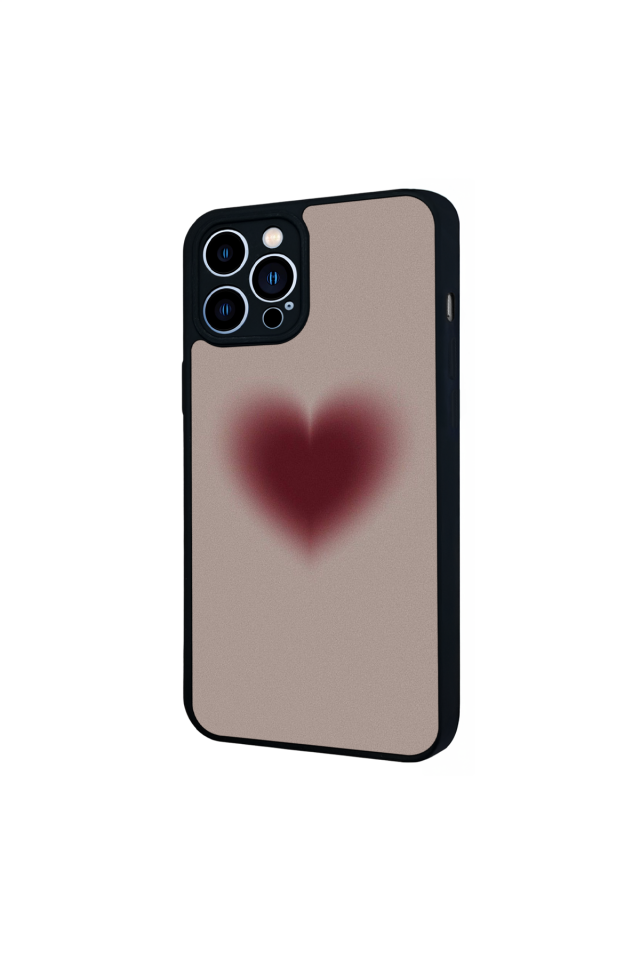 iPhone 12 Pro Max Uyumlu Kalp Love Tasarımlı Glossy Premium Kılıf