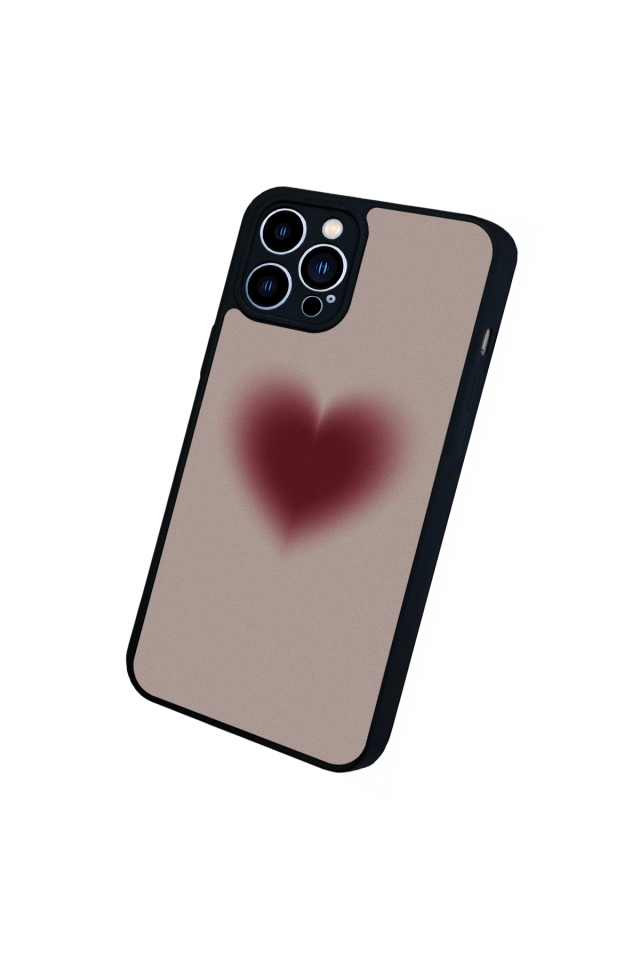 iPhone 12 Pro Max Uyumlu Kalp Love Tasarımlı Glossy Premium Kılıf