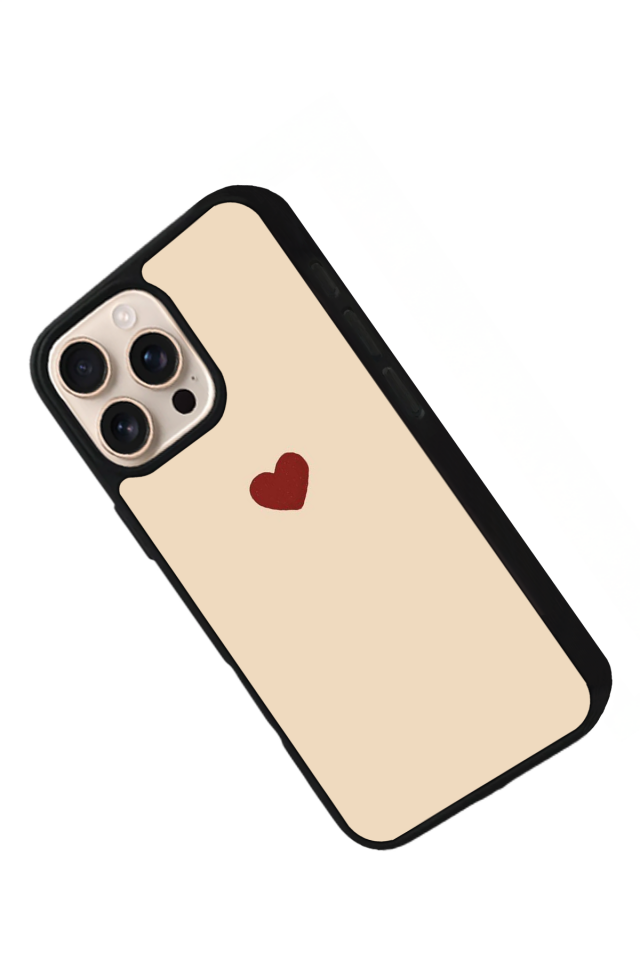 iPhone 15 Pro Uyumlu Kalp Love Tasarımlı Glossy Premium Kılıf