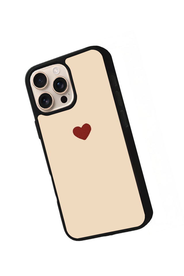 iPhone 15 Pro Uyumlu Kalp Love Tasarımlı Glossy Premium Kılıf