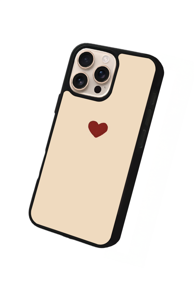 iPhone 15 Pro Uyumlu Kalp Love Tasarımlı Glossy Premium Kılıf