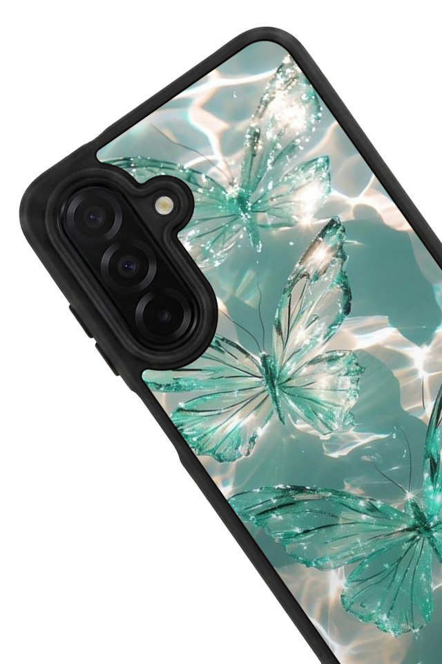Samsung Galaxy A56 Uyumlu Kelebek Tasarımlı Glossy Premium Kılıf