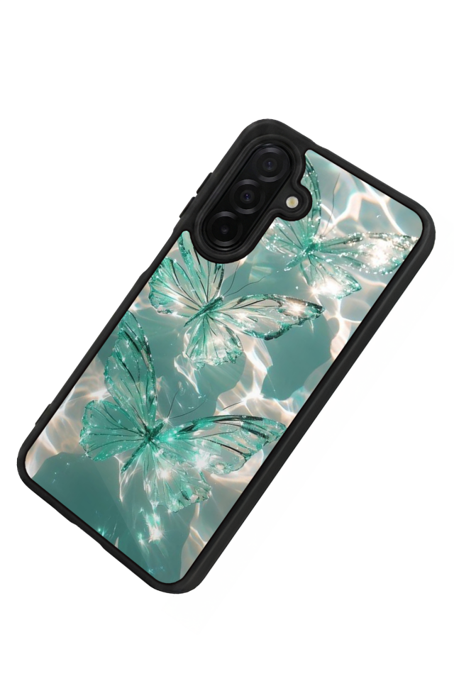 Samsung Galaxy A56 Uyumlu Kelebek Tasarımlı Glossy Premium Kılıf