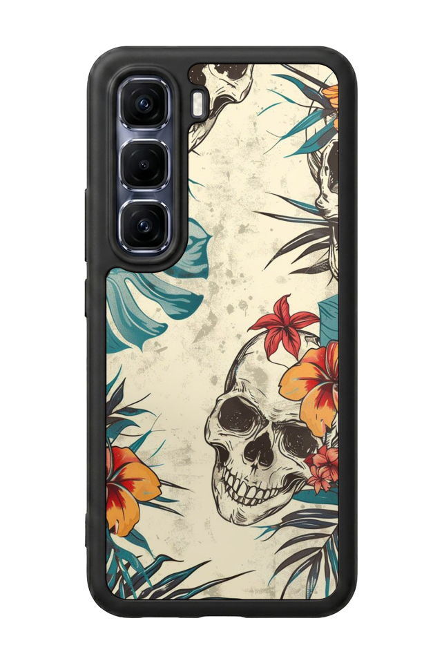 Infinix Hot 60 Pro Plus Uyumlu KuruKafa Tasarımlı Glossy Premium Kılıf