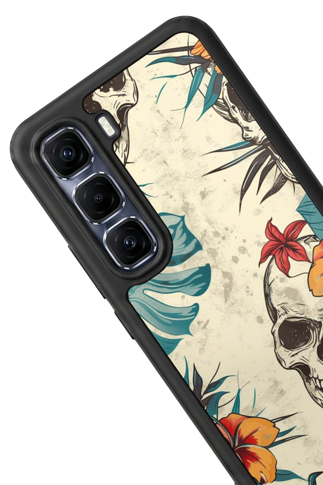 Infinix Hot 60 Pro Plus Uyumlu KuruKafa Tasarımlı Glossy Premium Kılıf