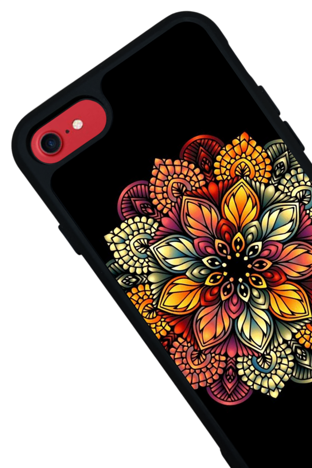 iPhone 7 Uyumlu Mandala Tasarımlı Glossy Premium Kılıf