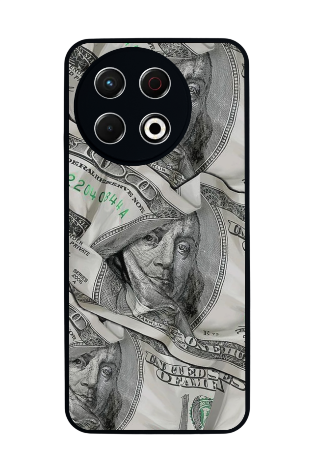 Tecno Spark 30 Pro Uyumlu Money Para Tasarımlı Glossy Premium Kılıf