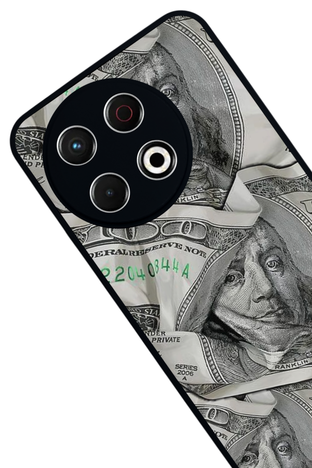 Tecno Spark 30 Pro Uyumlu Money Para Tasarımlı Glossy Premium Kılıf