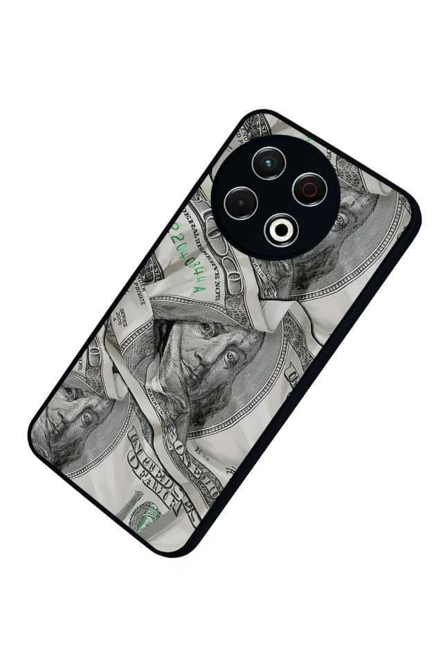 Tecno Spark 30 Pro Uyumlu Money Para Tasarımlı Glossy Premium Kılıf