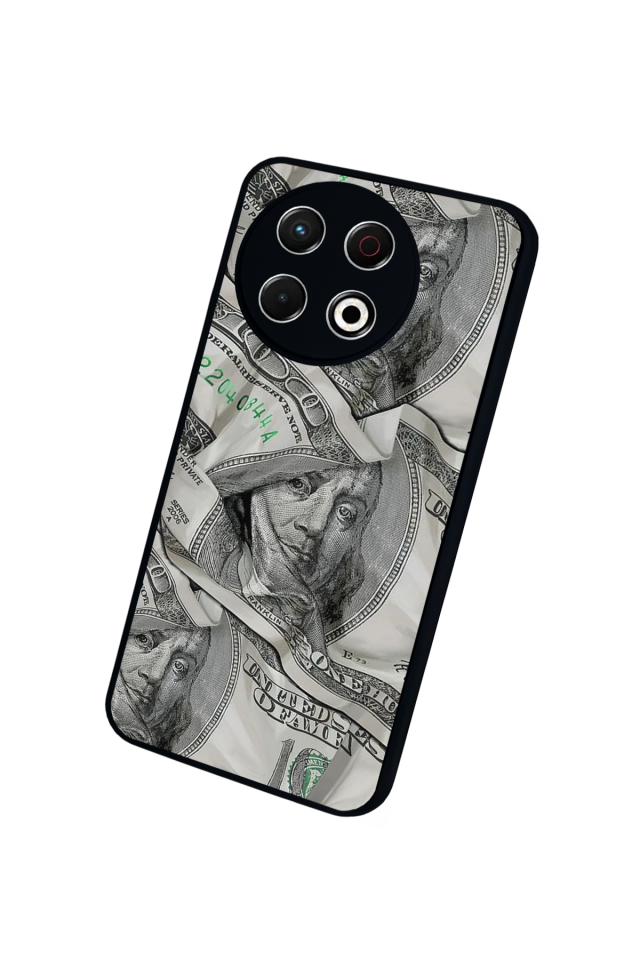 Tecno Spark 30 Pro Uyumlu Money Para Tasarımlı Glossy Premium Kılıf