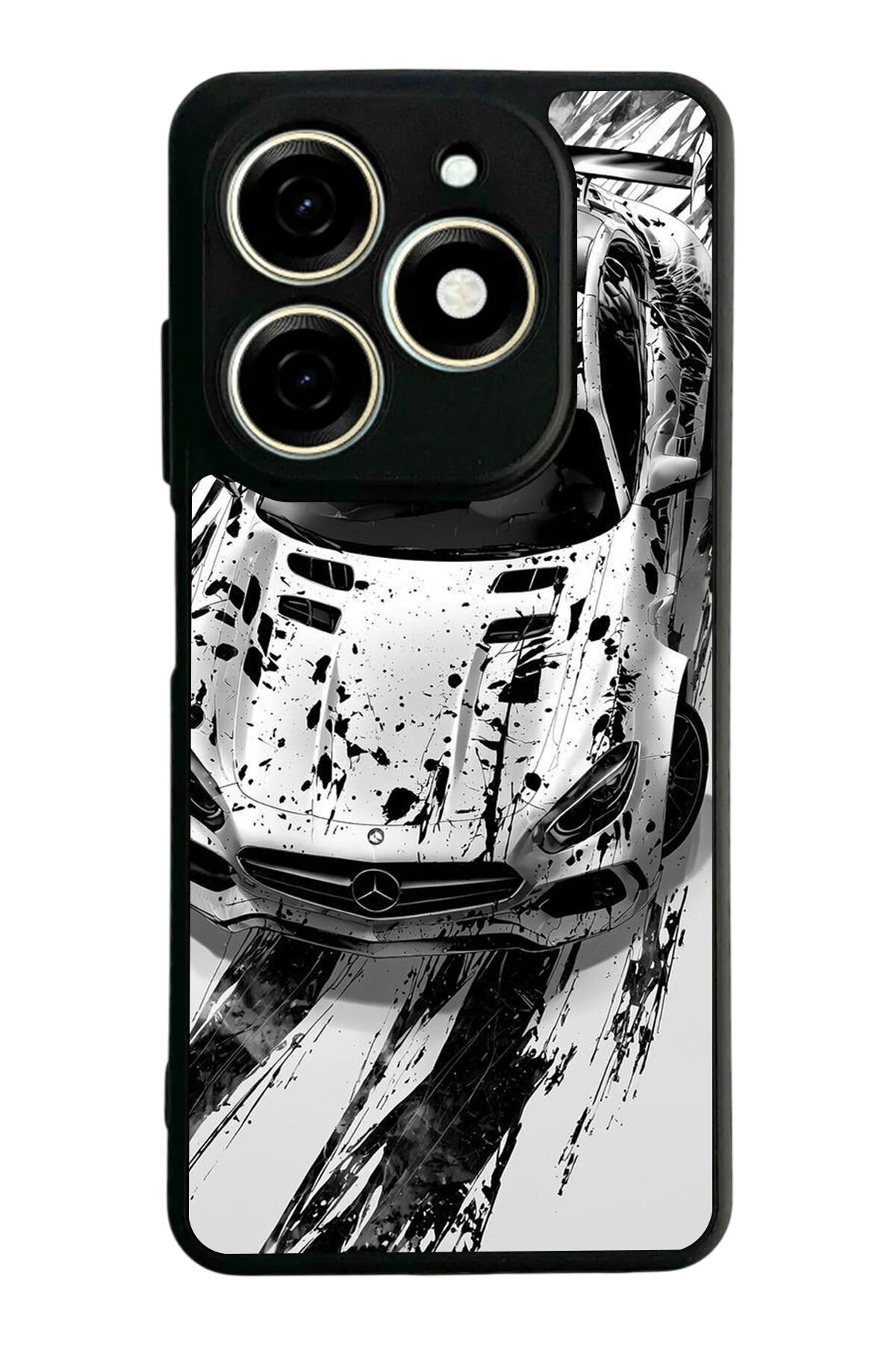 Tecno Spark 20/20C Uyumlu Mercedes Tasarımlı Glossy Premium Kılıf