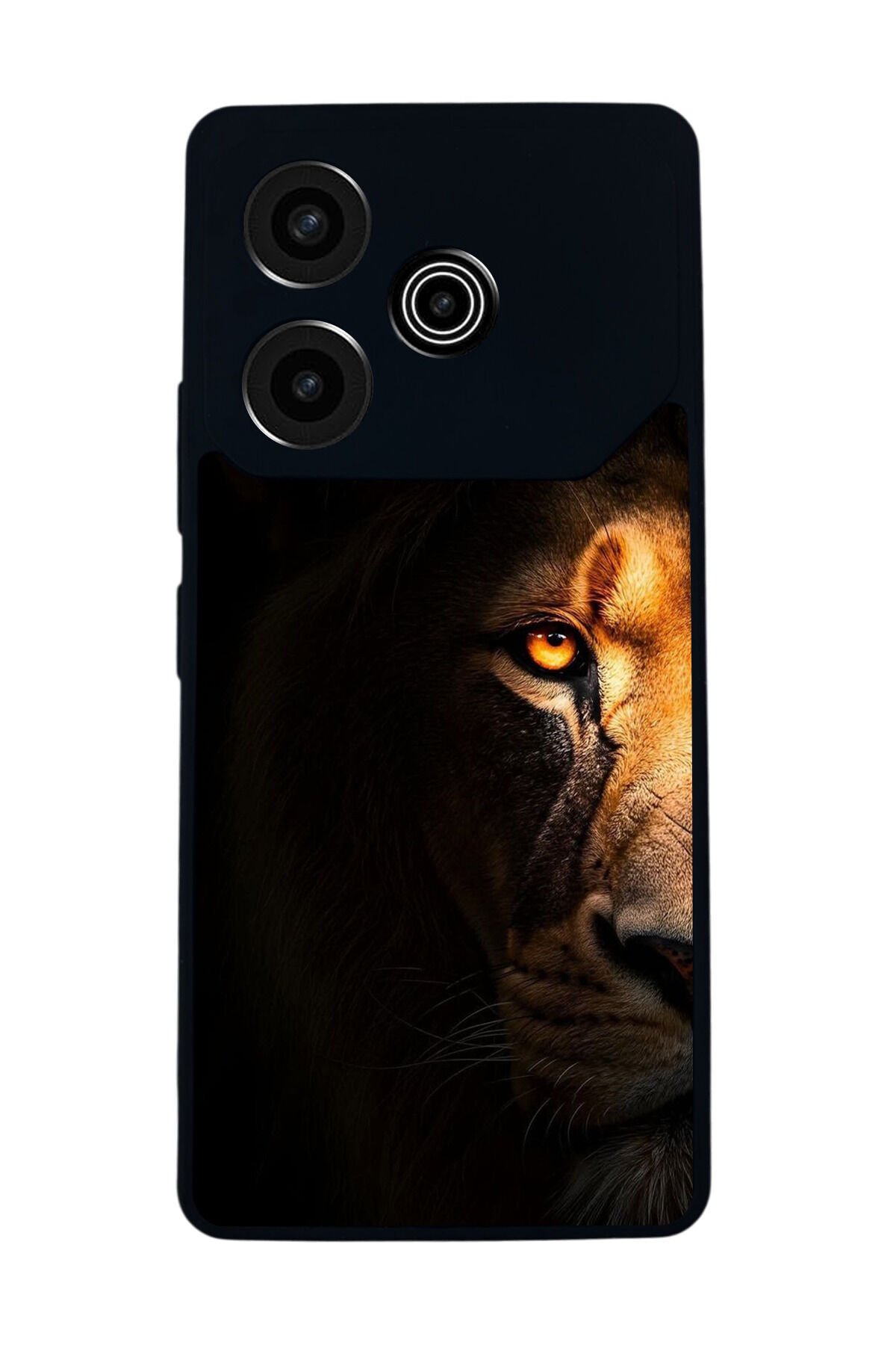 Tecno Pova 6 Uyumlu Aslan Tasarımlı Glossy Premium Kılıf