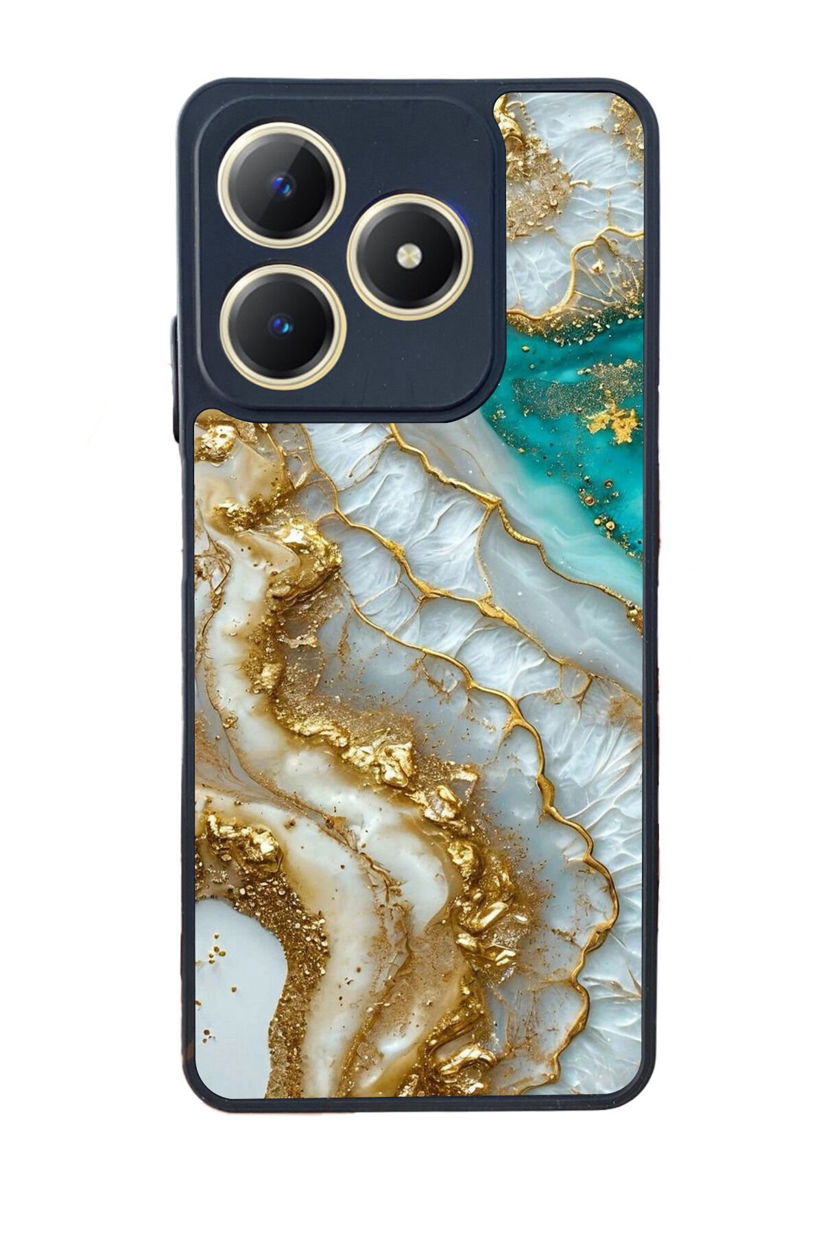 Realme C63 Mat Uyumlu Siyah Kılıf – Yumuşak Silikon, Koruyucu, Şok Emici Kapak