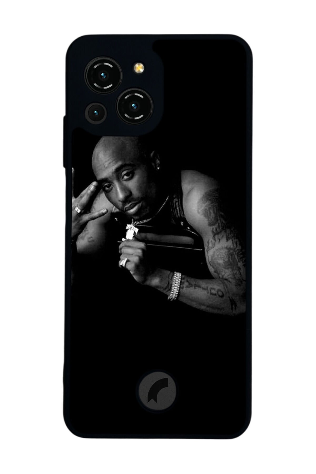 Reeder S23 Pro Max Uyumlu Tupac Tasarımlı Glossy Premium Kılıf