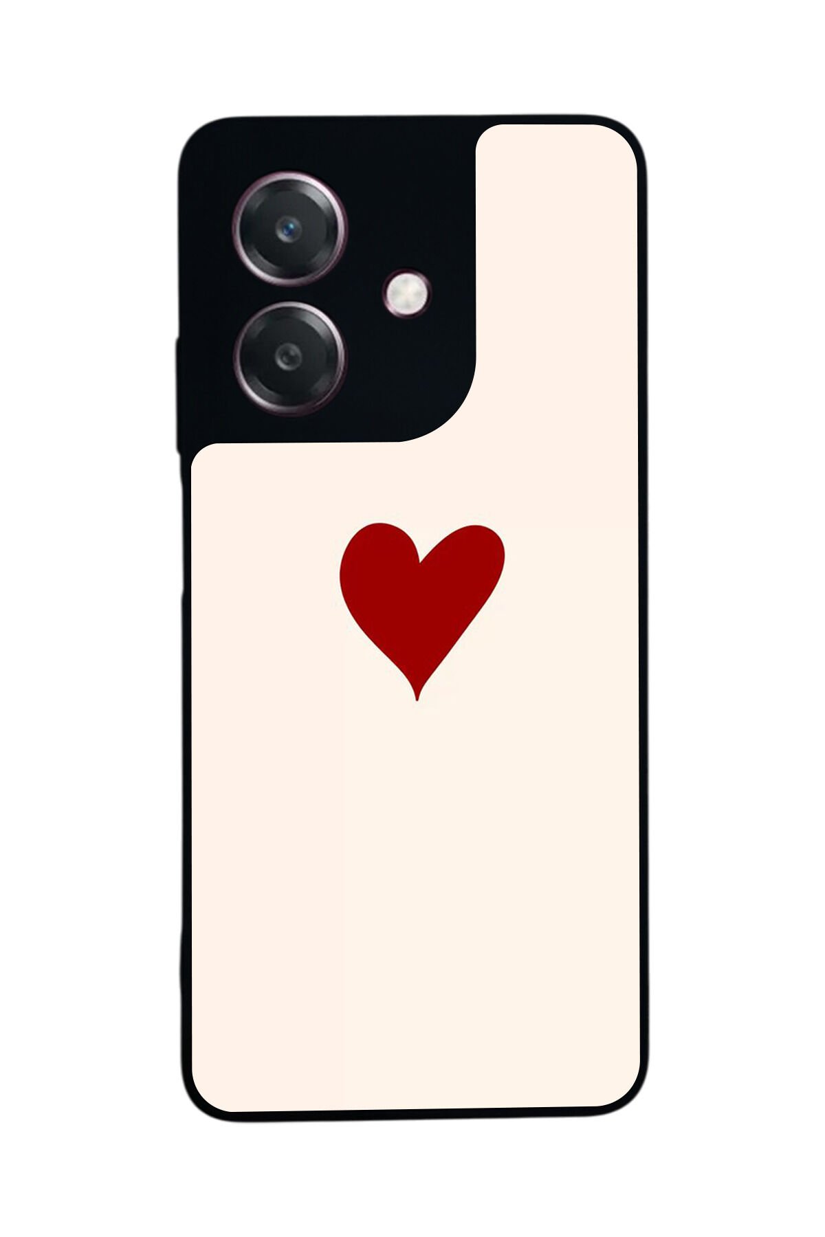 Oppo A3 5G Uyumlu Kalp Love Tasarımlı Glossy Premium Kılıf