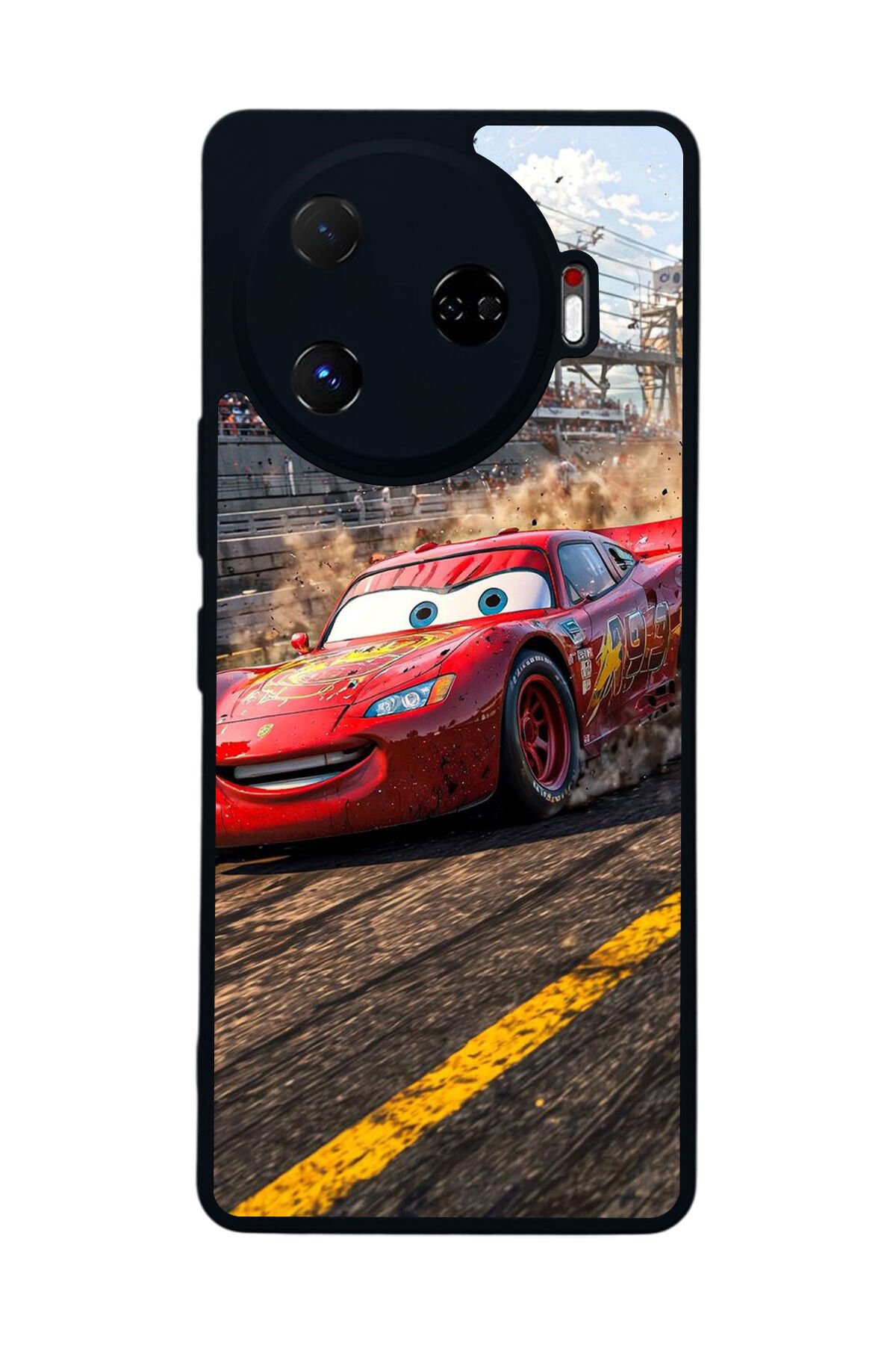 Tecno Camon 30 Pro Uyumlu Şimsek McQueen Tasarımlı Glossy Premium Kılıf