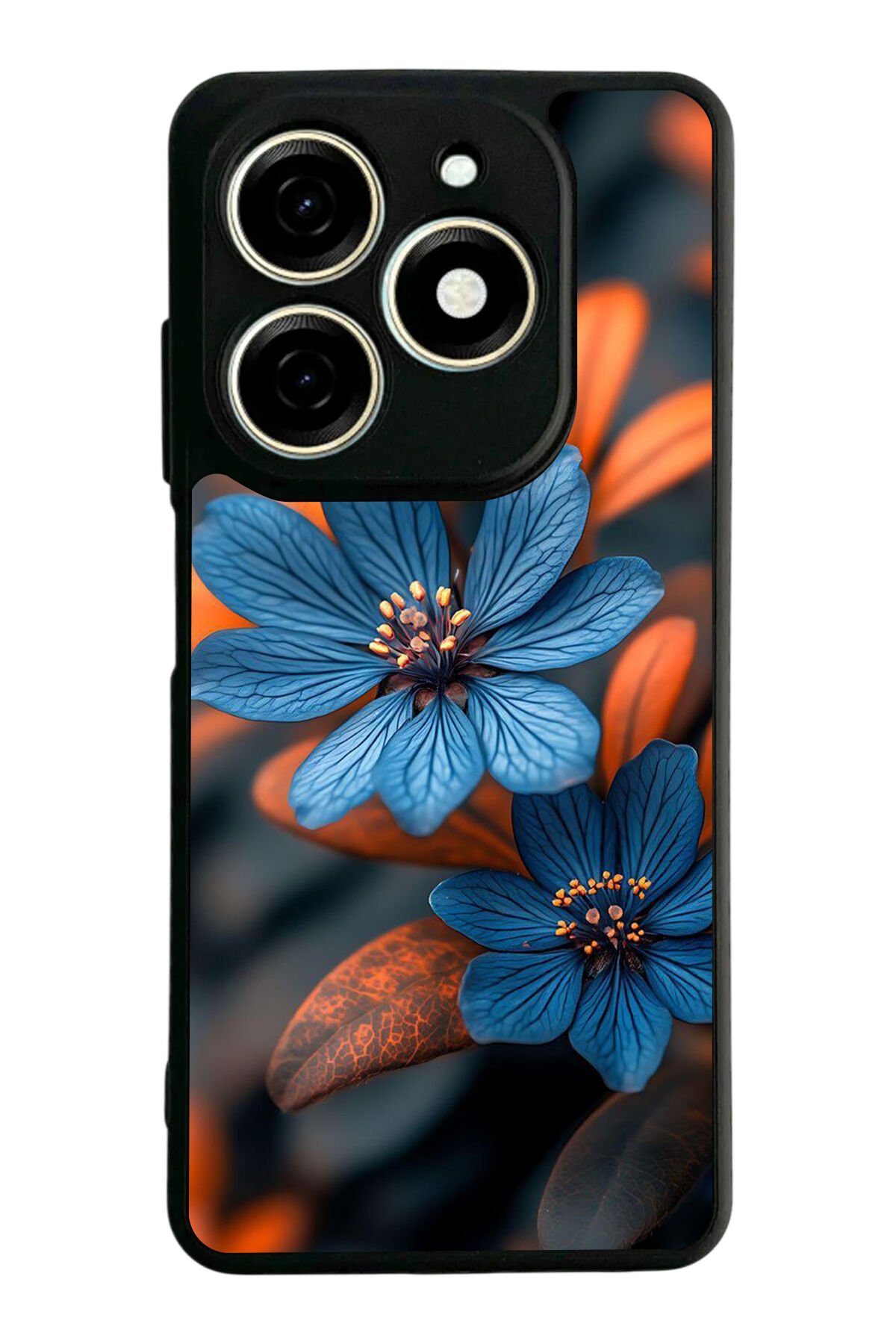 Infınıx Smart 8 Pro Uyumlu Cicek Tasarımlı Glossy Premium Kılıf