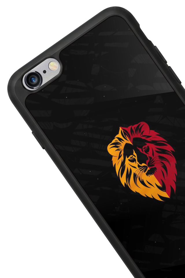 iPhone 6 Plus Uyumlu Aslan Tasarımlı Glossy Premium Kılıf