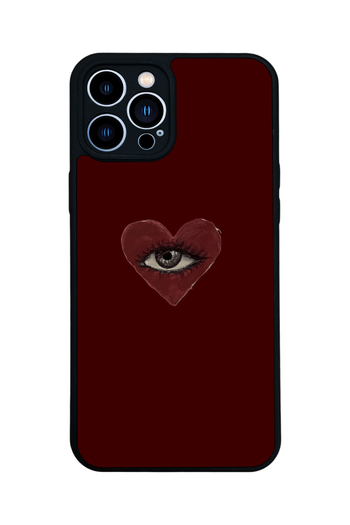 iPhone 12 Pro Max Uyumlu Kalp Love Tasarımlı Glossy Premium Kılıf