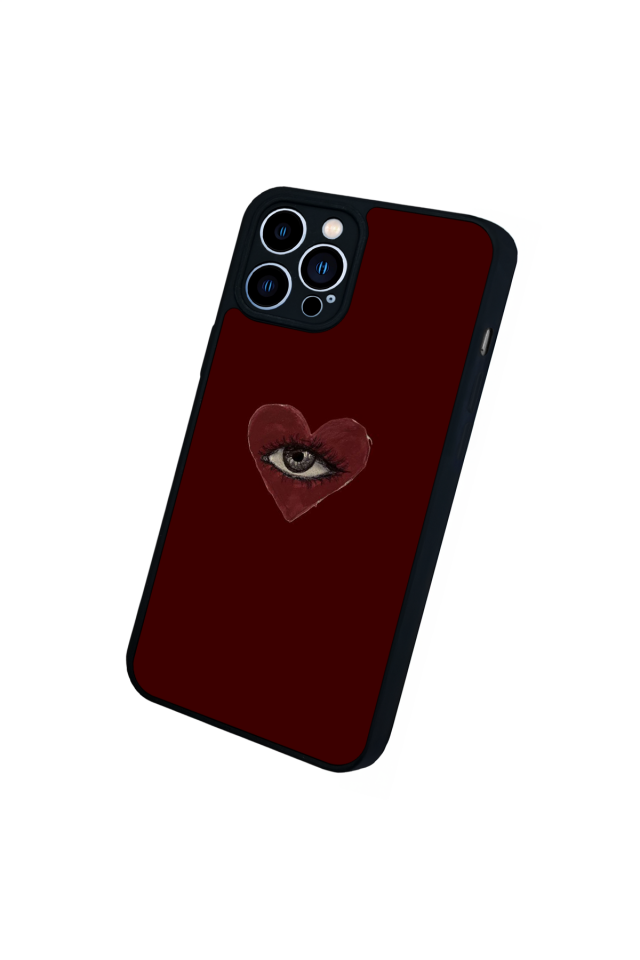 iPhone 12 Pro Max Uyumlu Kalp Love Tasarımlı Glossy Premium Kılıf