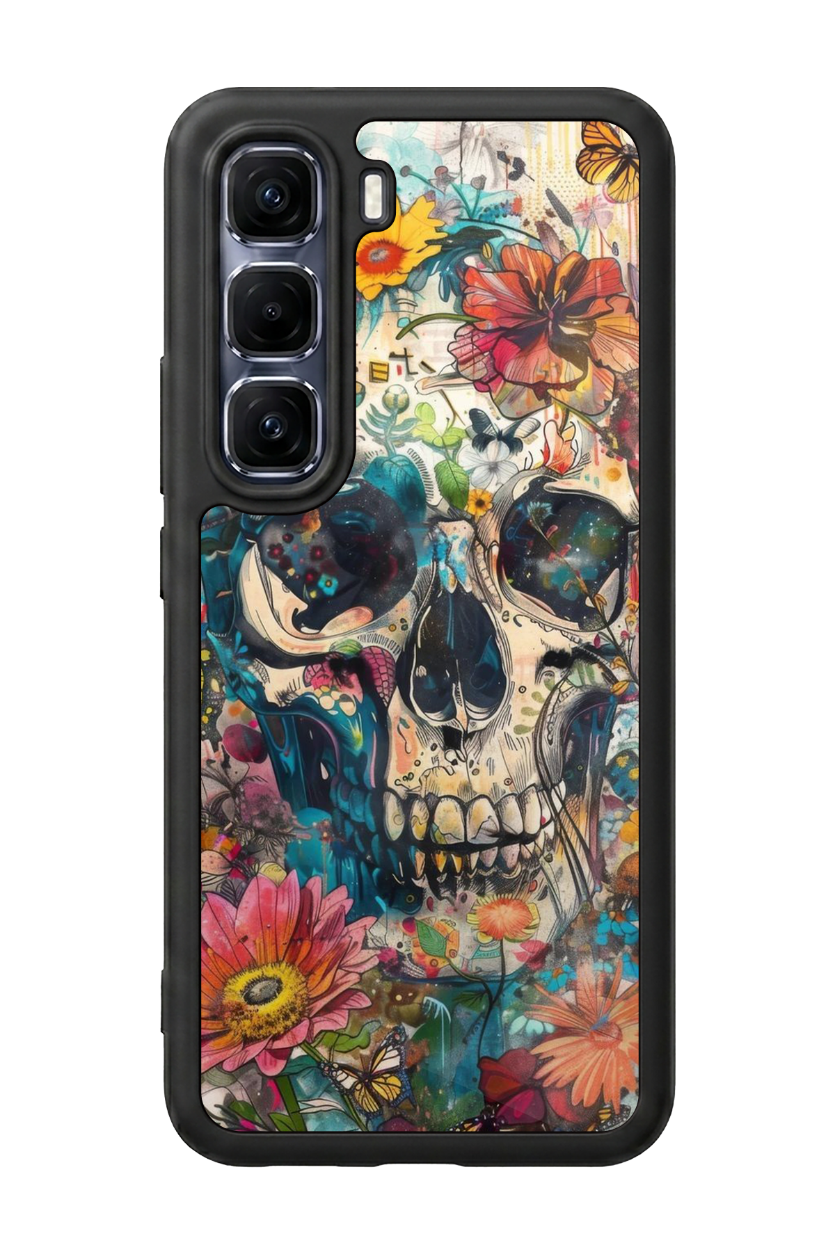 Infinix Hot 60 Pro Plus Uyumlu KuruKafa Tasarımlı Glossy Premium Kılıf