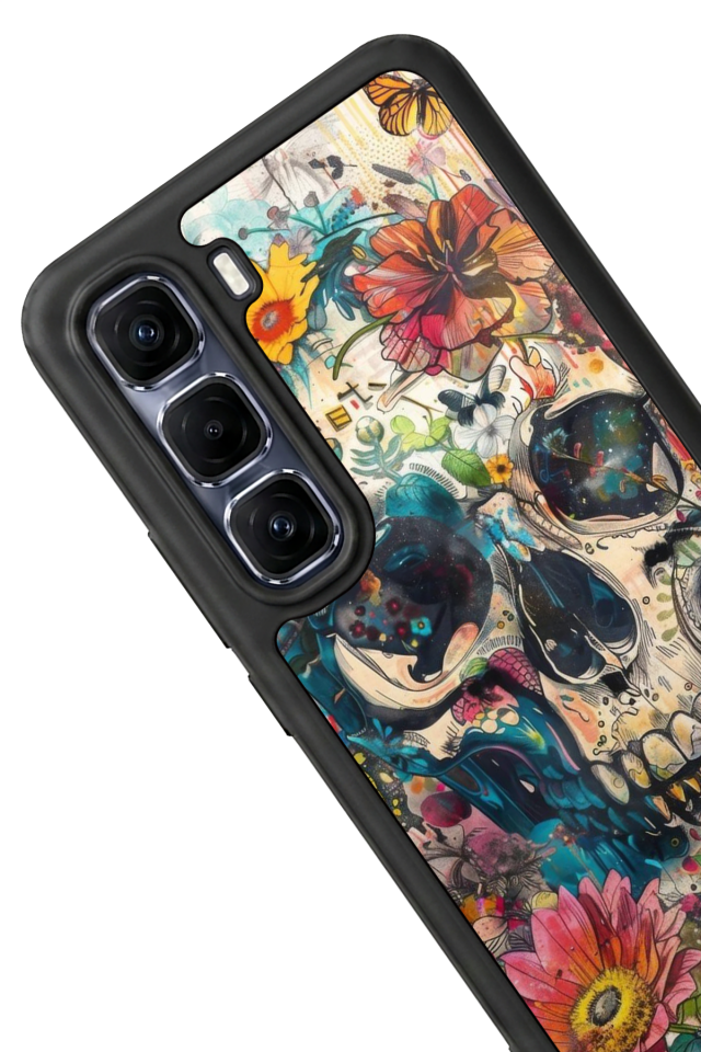 Infinix Hot 60 Pro Plus Uyumlu KuruKafa Tasarımlı Glossy Premium Kılıf