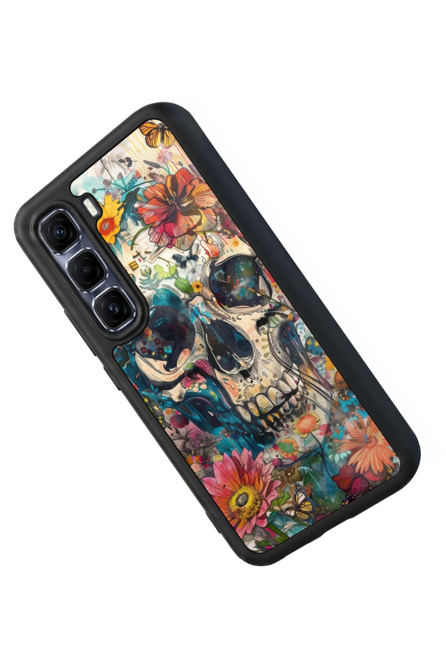 Infinix Hot 60 Pro Plus Uyumlu KuruKafa Tasarımlı Glossy Premium Kılıf