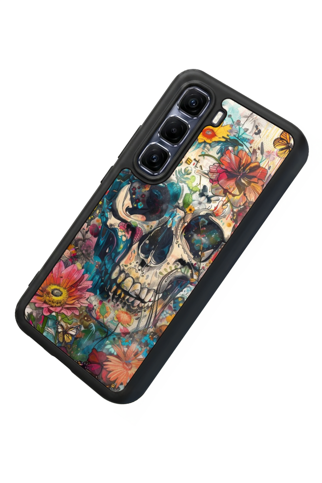 Infinix Hot 60 Pro Plus Uyumlu KuruKafa Tasarımlı Glossy Premium Kılıf