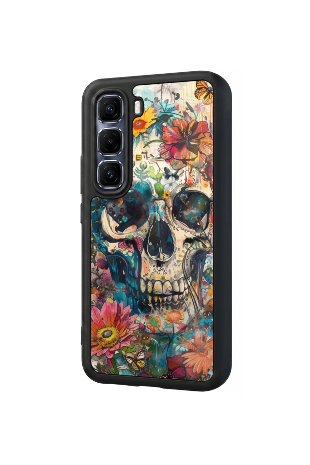 Infinix Hot 60 Pro Plus Uyumlu KuruKafa Tasarımlı Glossy Premium Kılıf