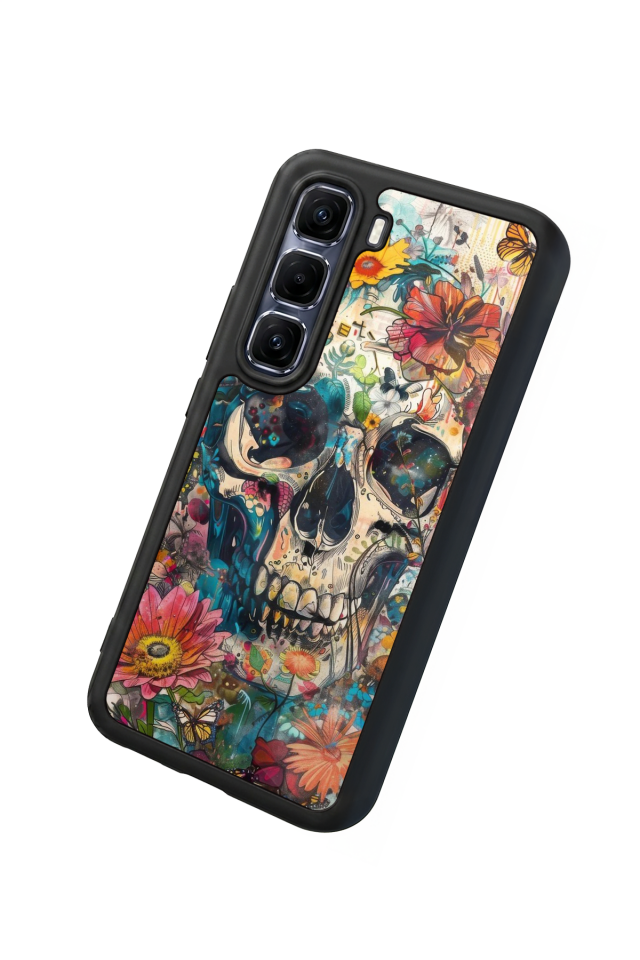 Infinix Hot 60 Pro Plus Uyumlu KuruKafa Tasarımlı Glossy Premium Kılıf