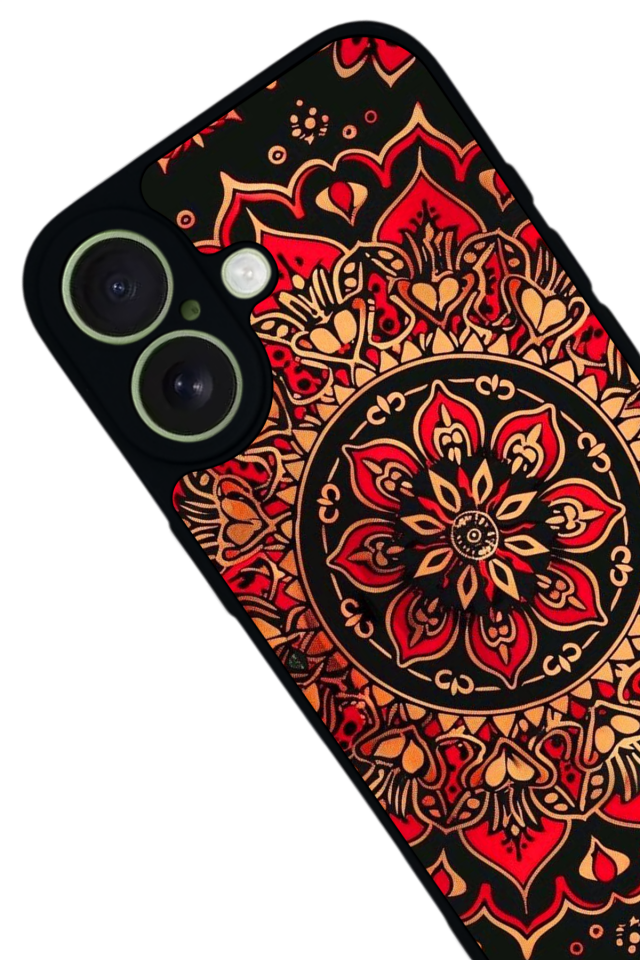 iPhone 17 Uyumlu Mandala Tasarımlı Glossy Premium Kılıf
