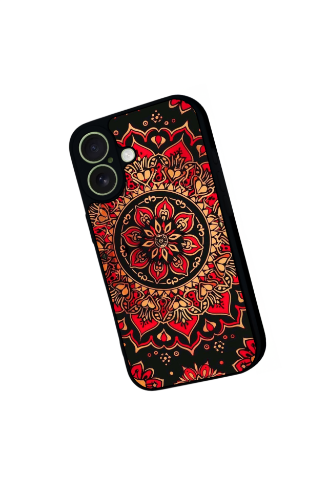 iPhone 17 Uyumlu Mandala Tasarımlı Glossy Premium Kılıf