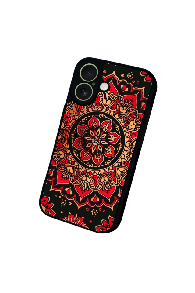 iPhone 17 Uyumlu Mandala Tasarımlı Glossy Premium Kılıf