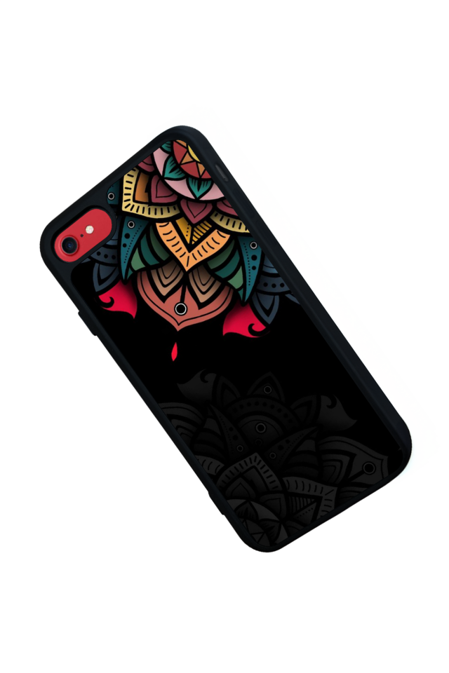 iPhone 7 Uyumlu Mandala Tasarımlı Glossy Premium Kılıf