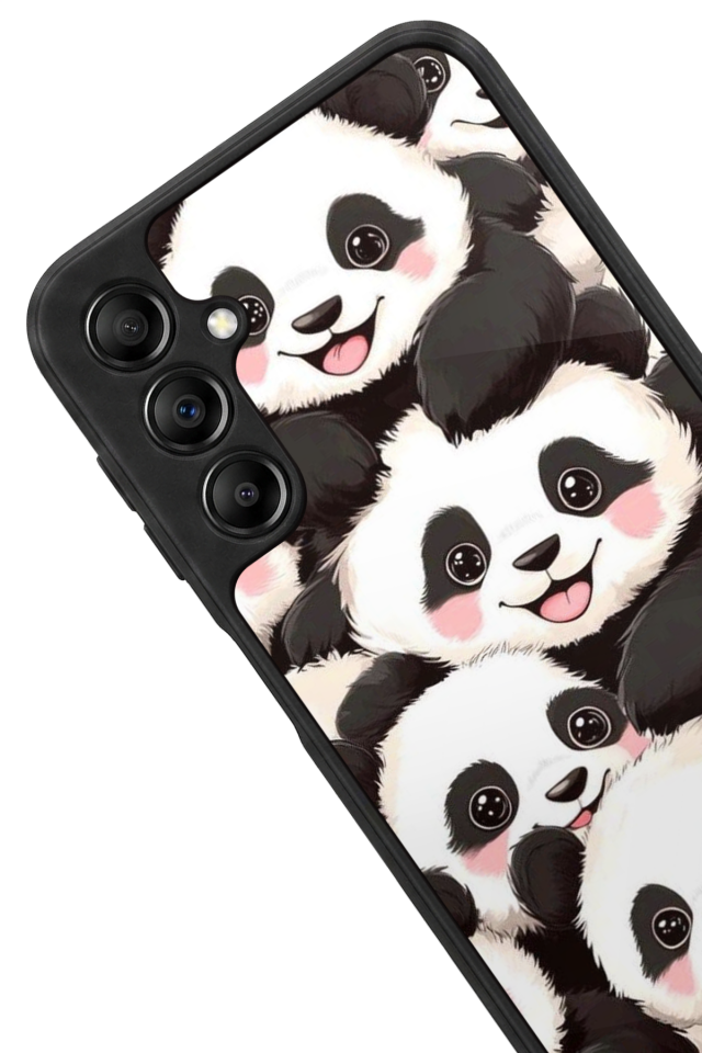 Samsung Galaxy A14 Uyumlu Panda Tasarımlı Glossy Premium Kılıf