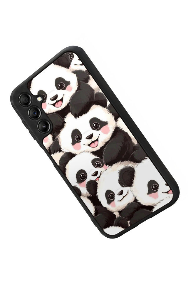 Samsung Galaxy A14 Uyumlu Panda Tasarımlı Glossy Premium Kılıf