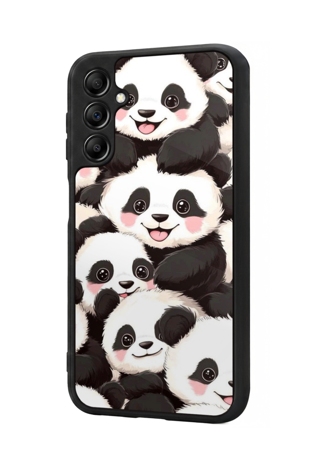 Samsung Galaxy A14 Uyumlu Panda Tasarımlı Glossy Premium Kılıf