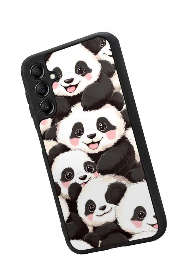 Samsung Galaxy A14 Uyumlu Panda Tasarımlı Glossy Premium Kılıf